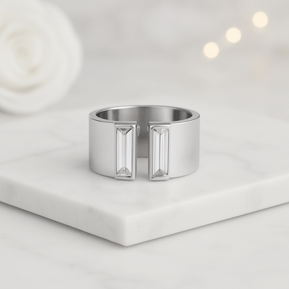 Baguette Cut Lab Grown Diamond Band