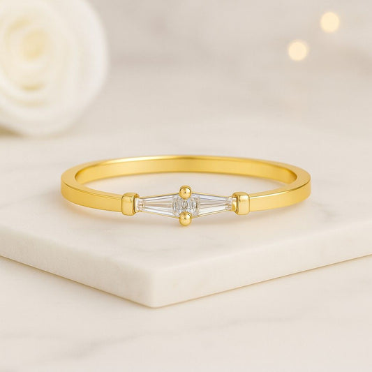 Baguette Diamond Band Baguette Cut Wedding Band Statement Band