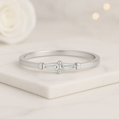 Baguette Ring Diamond Eternity Band Statement Ring Engagement Ring