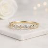 Alternating Marquise And Round Cut Lab Grown Diamond Band