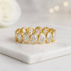 Oval Cut Lab Grown Diamond Wedding Band