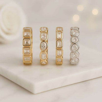 Bezel Set Lab Grown Diamond Band