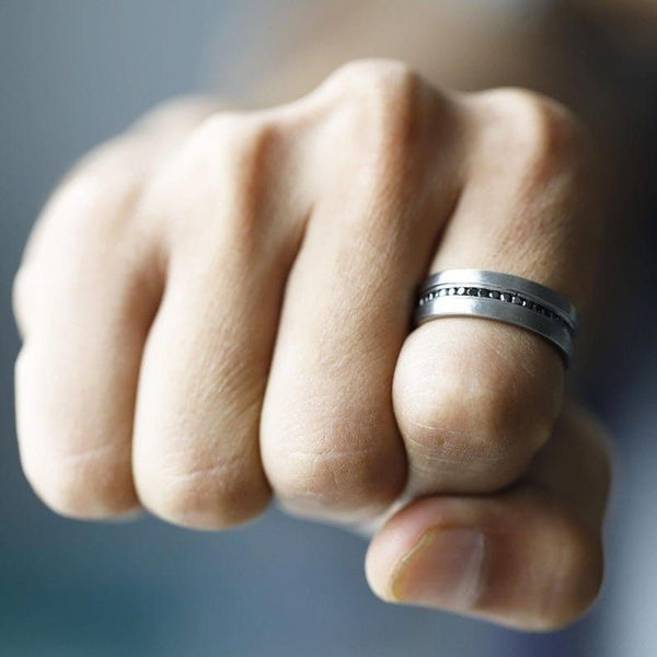 Black Diamond Full Eternity Mens Band