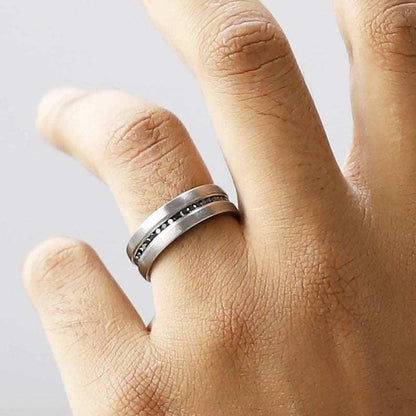 Black Diamond Full Eternity Mens Band For Mens
