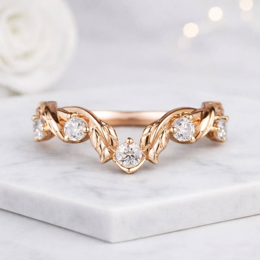 Bridal Promise Band Women Stacking Ring Gift For Her