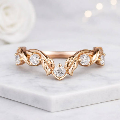 Bridal Promise Band Women Stacking Ring Gift For Her