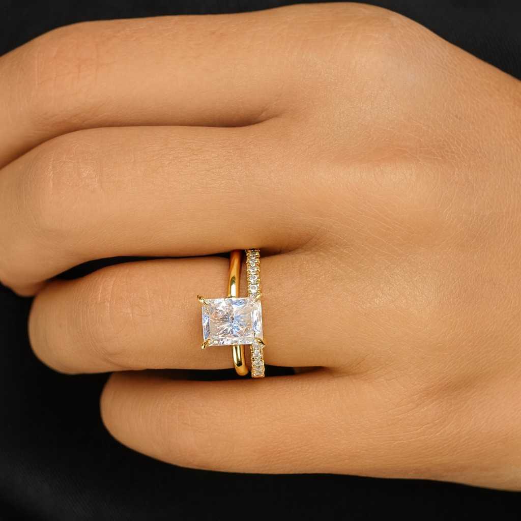 Brilliant Round Cut Lab Diamond Full Eternity Ring