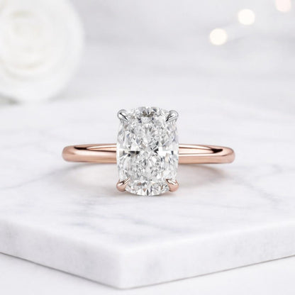 Round Diamond Hidden Halo
