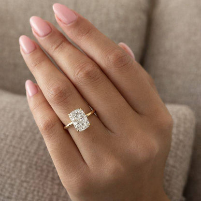 Cushion Lab Grown Diamond Engagement Ring