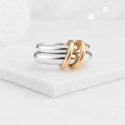 Chunky Interlocking Statement Ring