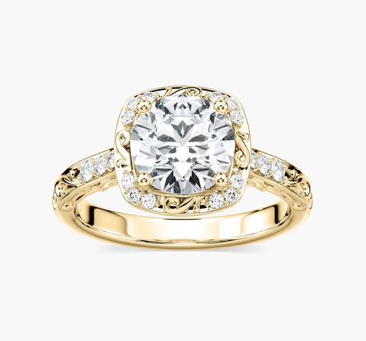 Cushion Cut Diamond Ring