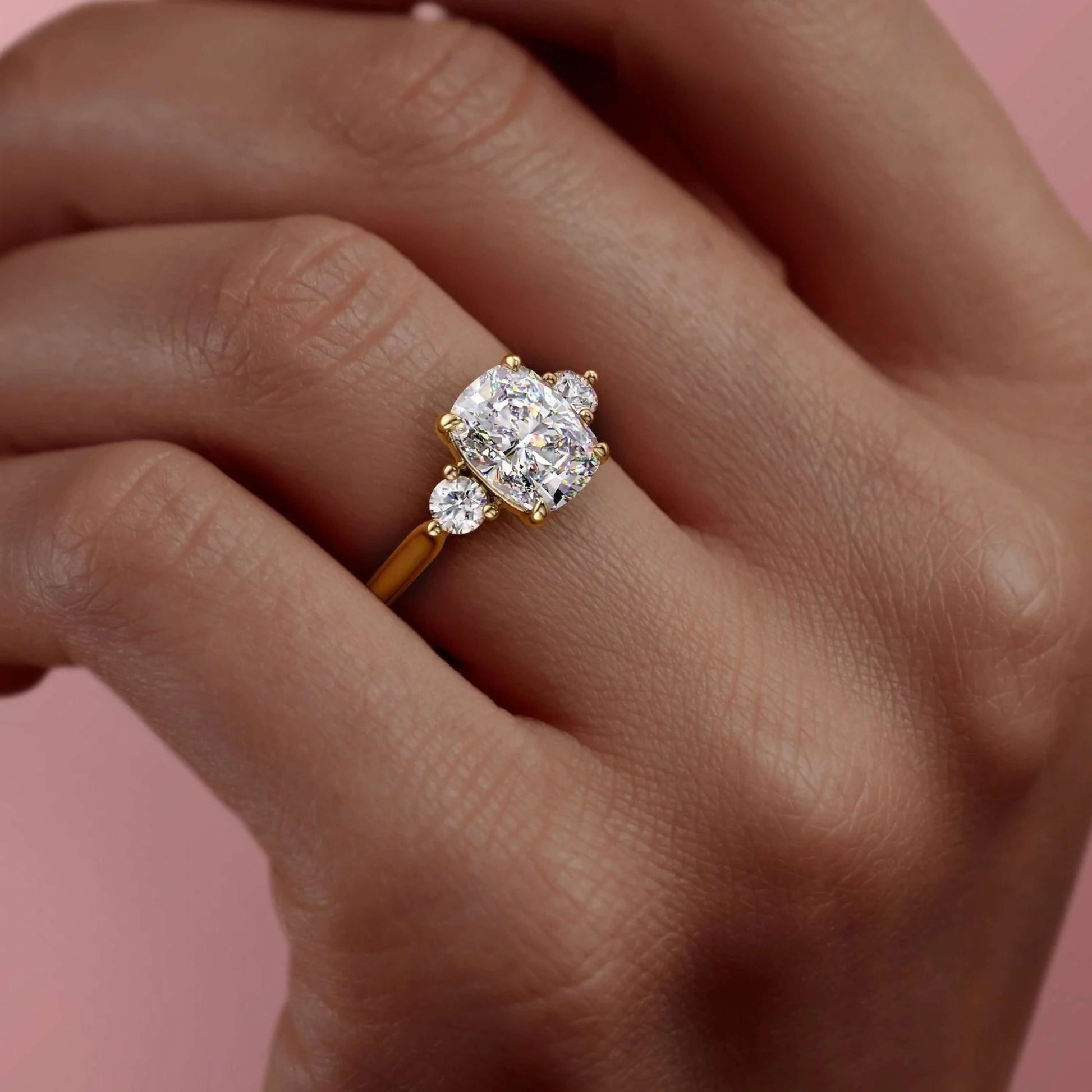 Cushion Cut Diamond Ring, Wedding Ring, Christmas Gifts For Special One