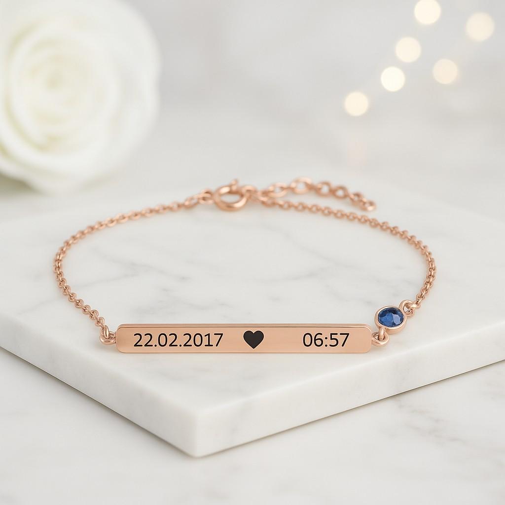 Custom Engraved Name Bracelet for Mom Personalized Jewelry Gift for Women