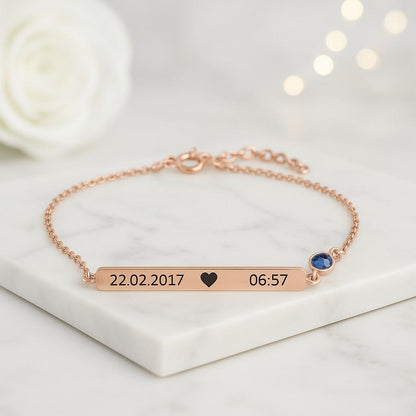 Custom Engraved Name Bracelet for Mom Personalized Jewelry Gift for Women