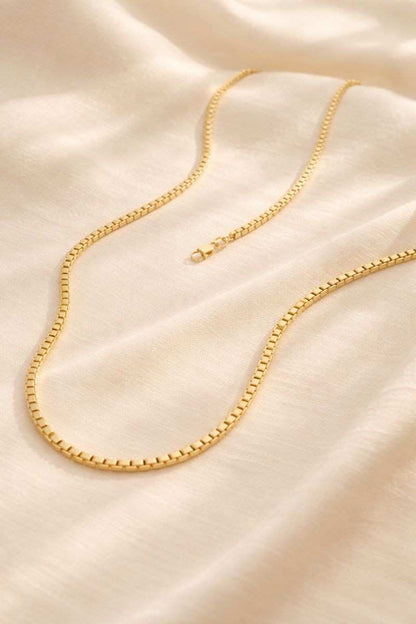 Custom Jewelry Minimalist Necklace Stackable Chain Daily Wear Jewelry Chains For Women 14k Gold Necklace