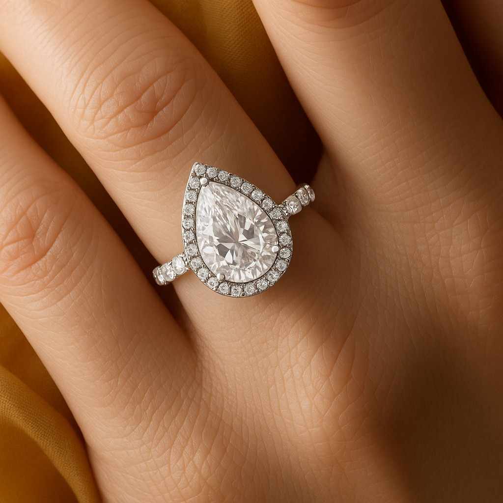 dainty channel set diamond wedding band