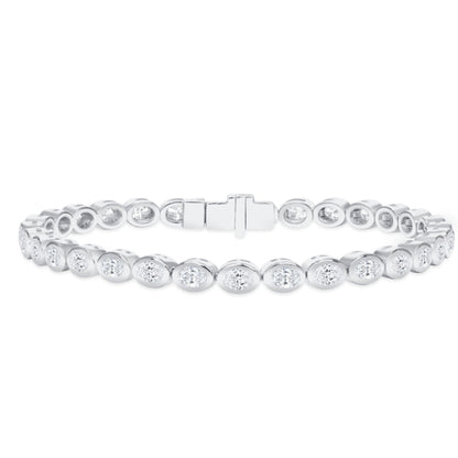 Dainty Eternity Bracelets - Gold Vermeil or White Gold over Sterling Silver