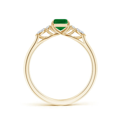 Dainty Proposal Ring with Side Pave