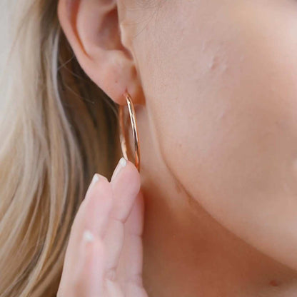 Dainty Round Hoop Earrings For Her