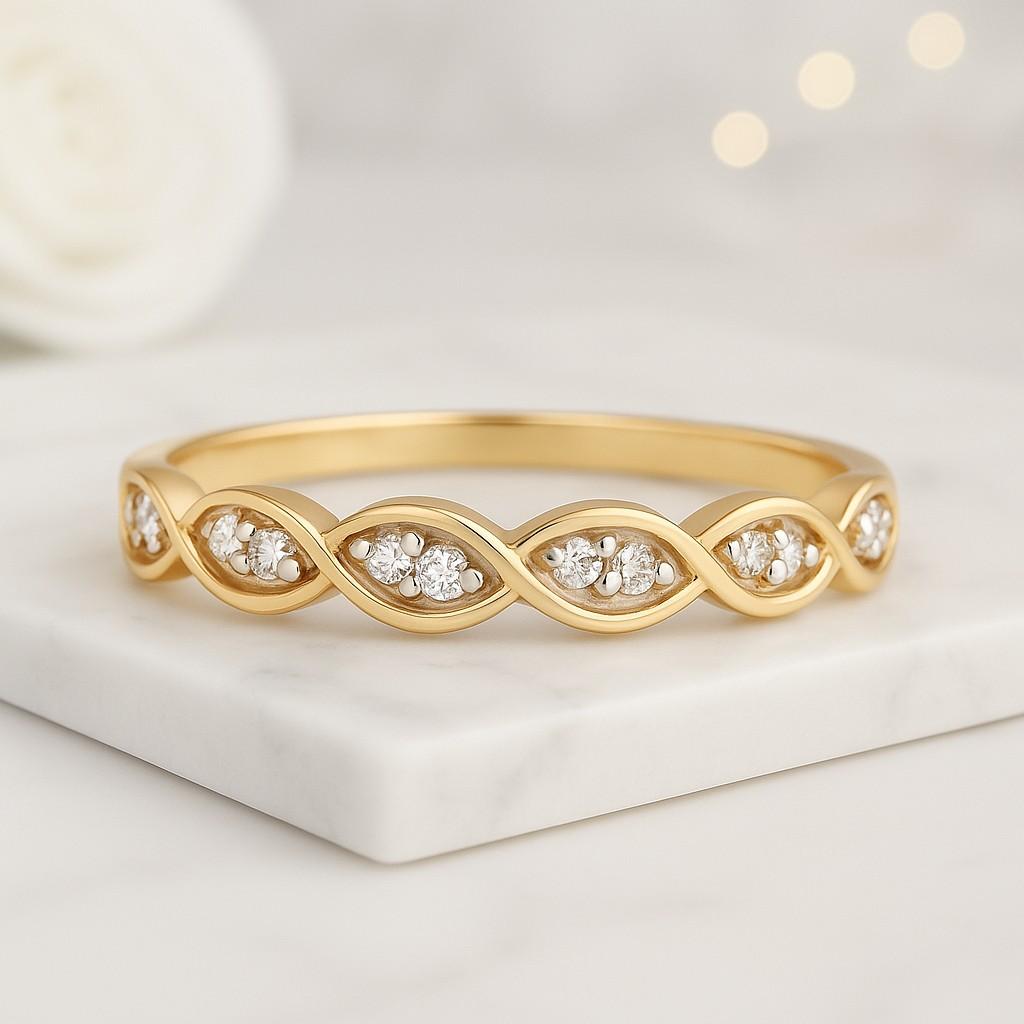 Dainty Round Lab Grown Diamond Promise Ring Diamond Set in Claw Prongs Diamond Engagement Ring for Women Ring in Yellow, White, Rose Gold