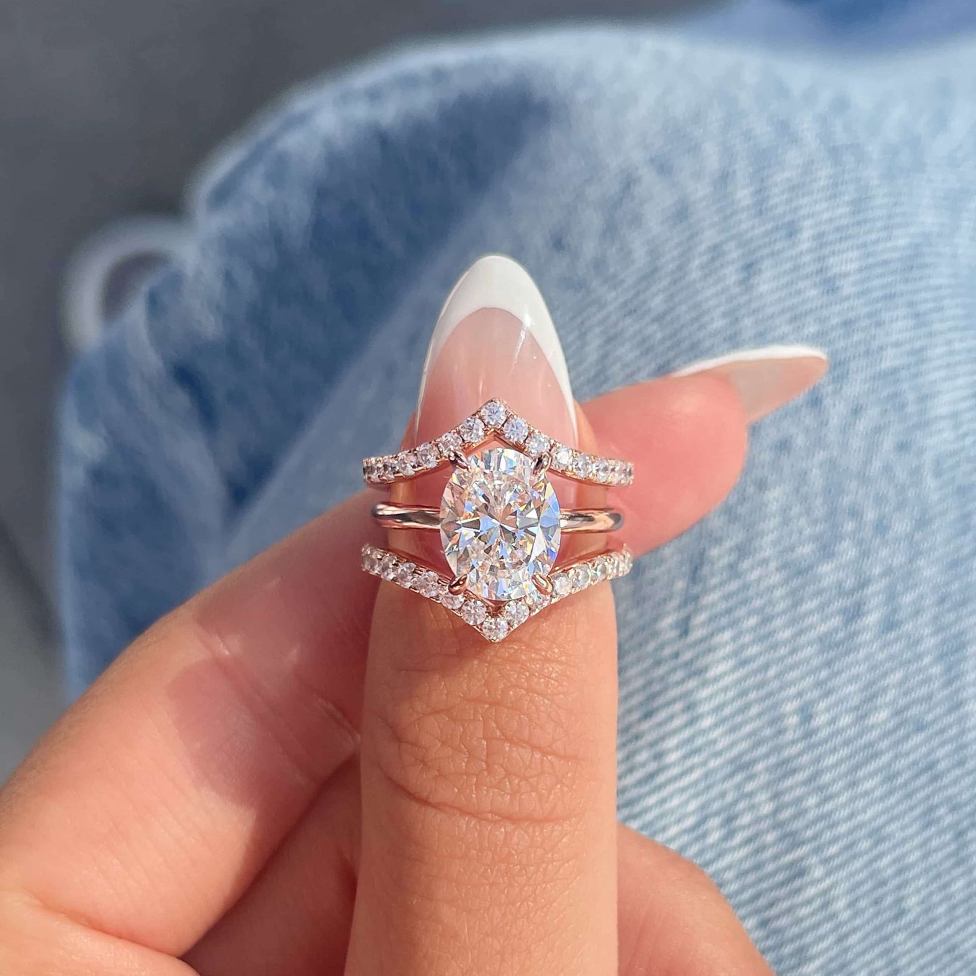 Dangling Diamond Charm Ring