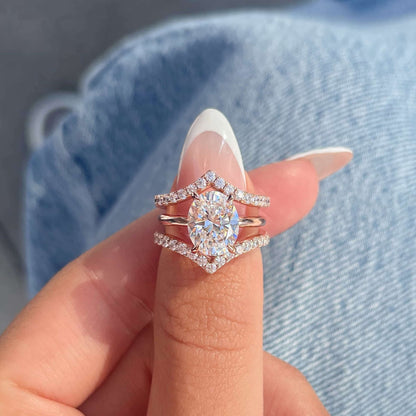 Dangling Diamond Charm Ring