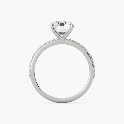 Delicate Ring, Dainty Anniversary Gifts Ring, Round Cut Solitaire Engagement Ring