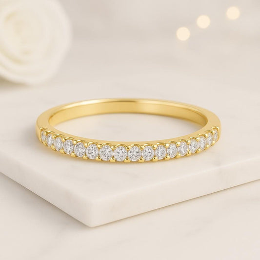 Diamond Eternity Ring Lab Grown Diamond Ring Gift Diamond Eternity Ring Milgrain Bezel Setting Full Eternity Diamond Wedding Band