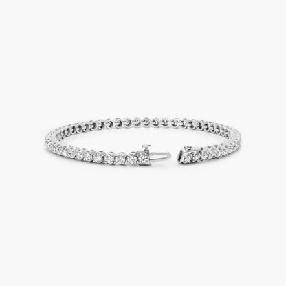 Diamond Various Round Cut Sizes Design Tennis Bracelet