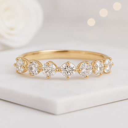 Diamond Wedding Band in 14k