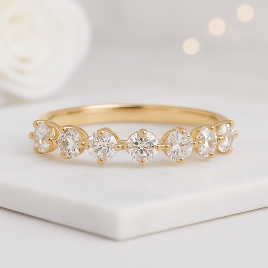 Diamond Wedding Band in 14k