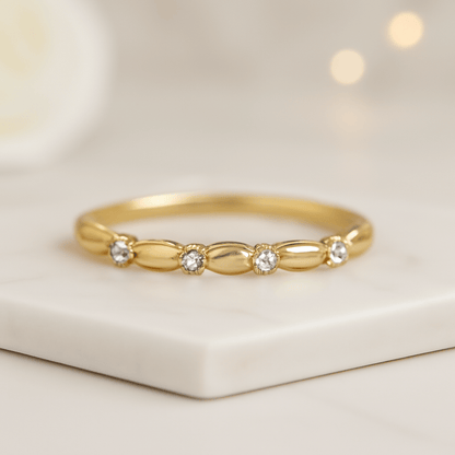 Diamond Wedding Band in 14k Gold
