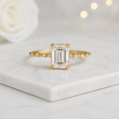 Distance Pave Wedding Ring