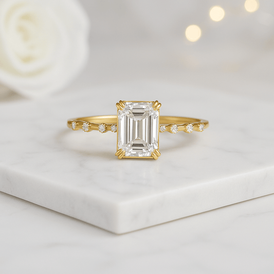 Distance Pave Wedding Ring