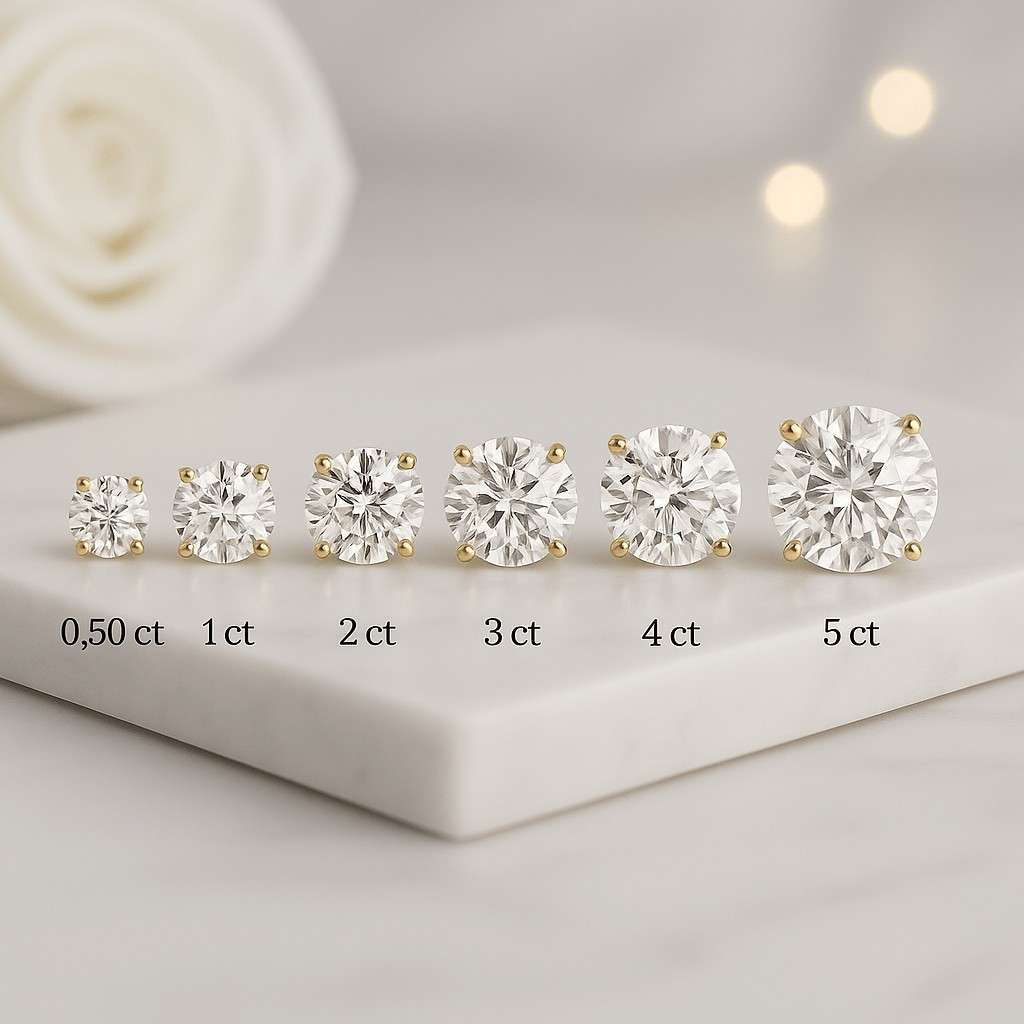 Dubble Prong Set Earring For Her