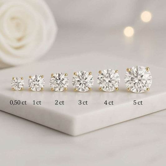 Dubble Prong Set Earring For Her