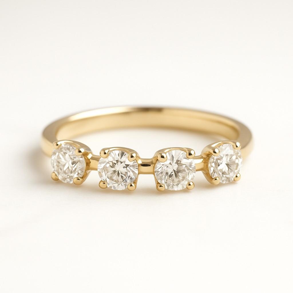 EF-VS Clarity Lab Diamond Claw Prong Set Ring