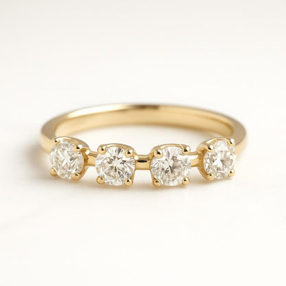 EF-VS Clarity Lab Diamond Claw Prong Set Ring