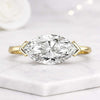 East West Marquise Diamond Engagement Ring