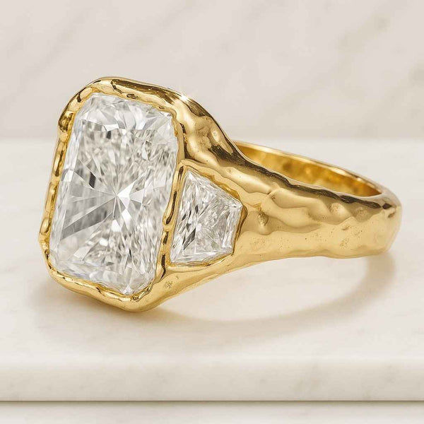 Elongated Cushion Diamond Engagement Ring For Her