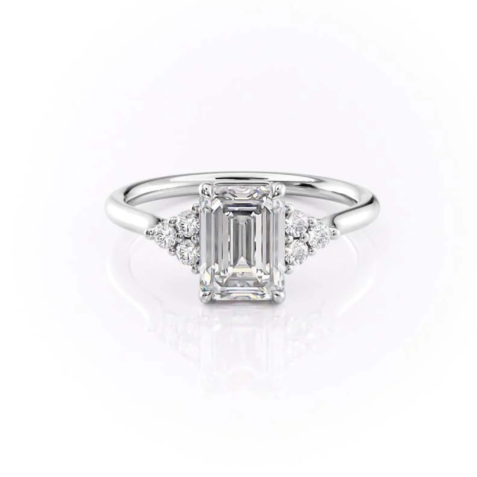 Emerald Cut Engagement Ring- Solitaire Minimalist Ring