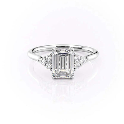 Emerald Cut Engagement Ring- Solitaire Minimalist Ring