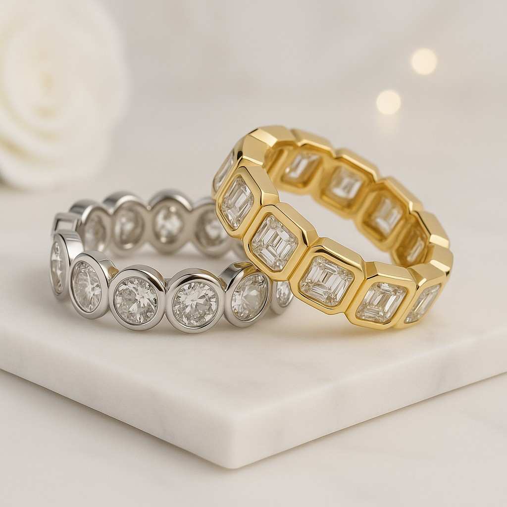 Emerald Cut Wedding Band Emerald Cut Lab Grown Diamond Wedding Band