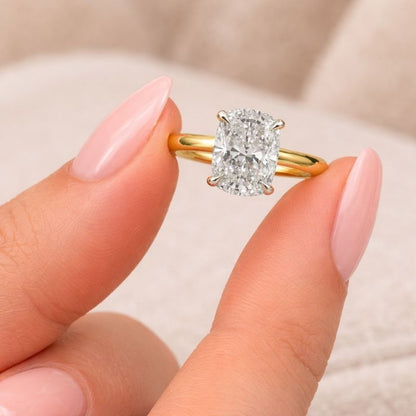 Engagement Ring Anniversary Ring Two Tone Ring