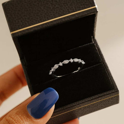 Engagement Ring Lab Grown Diamond Stacking Band Diamond Wedding Ring Bridal Ring for Her