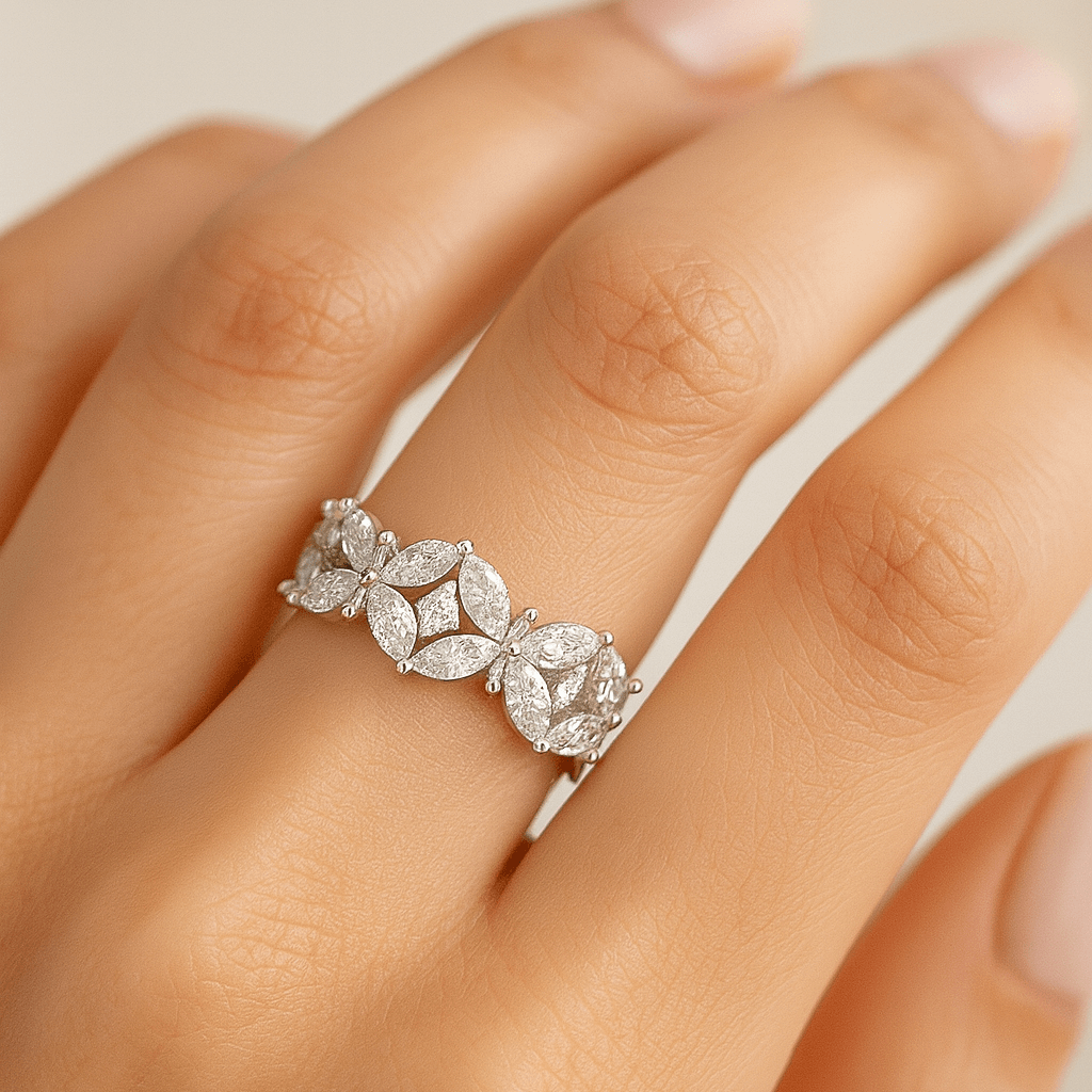 Floral Diamond Ring