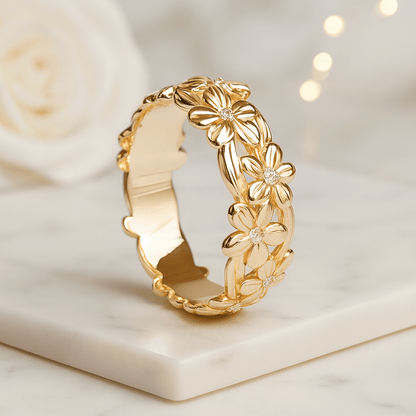 Floral Wedding Ring