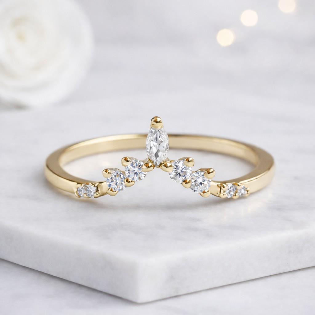 flush set moissanite eternity band 