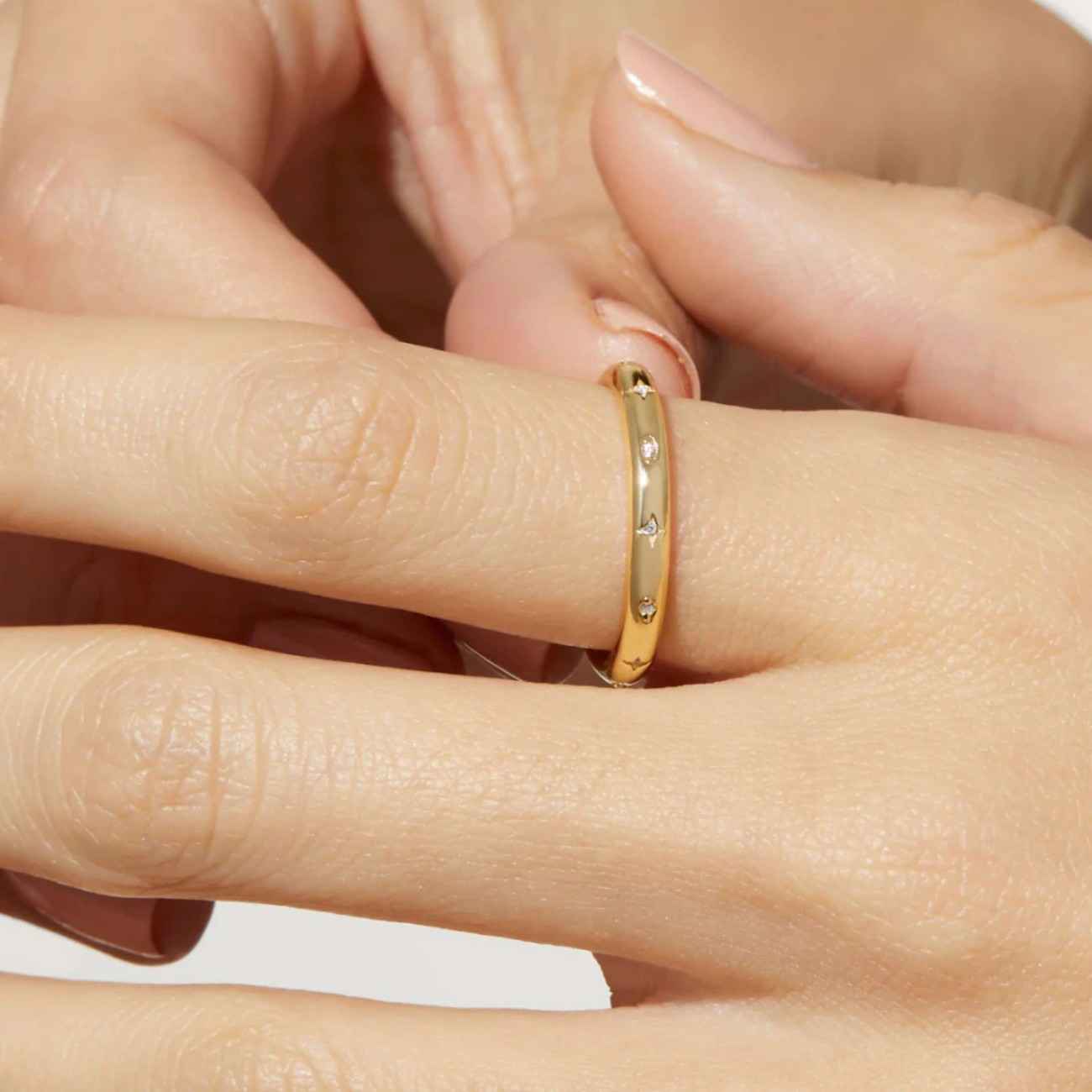 10K Gold Flush Setting  Wedding Band