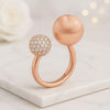 Open Sphere Diamond Band